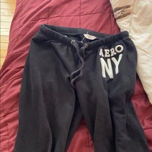 Drawstring Black Joggers